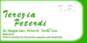 terezia peterdi business card